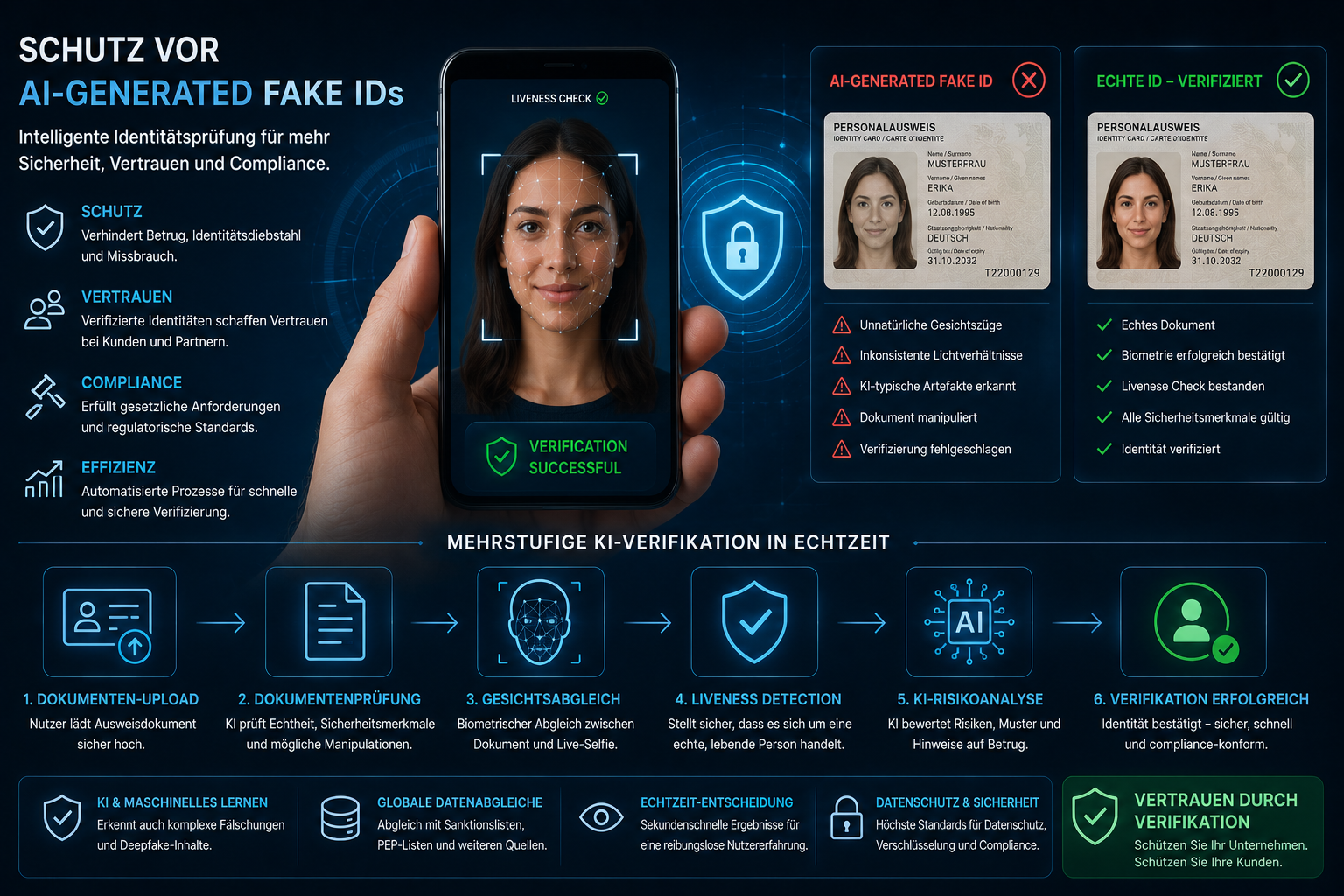 Why identity verification is more important than ever: The fight against AI-generated fake IDs in the customer portfolio