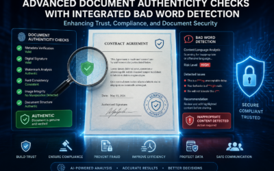 Advanced Document Authenticity Checks with Integrated Bad Word Detection: Enhancing Trust, Compliance, and Document Security.