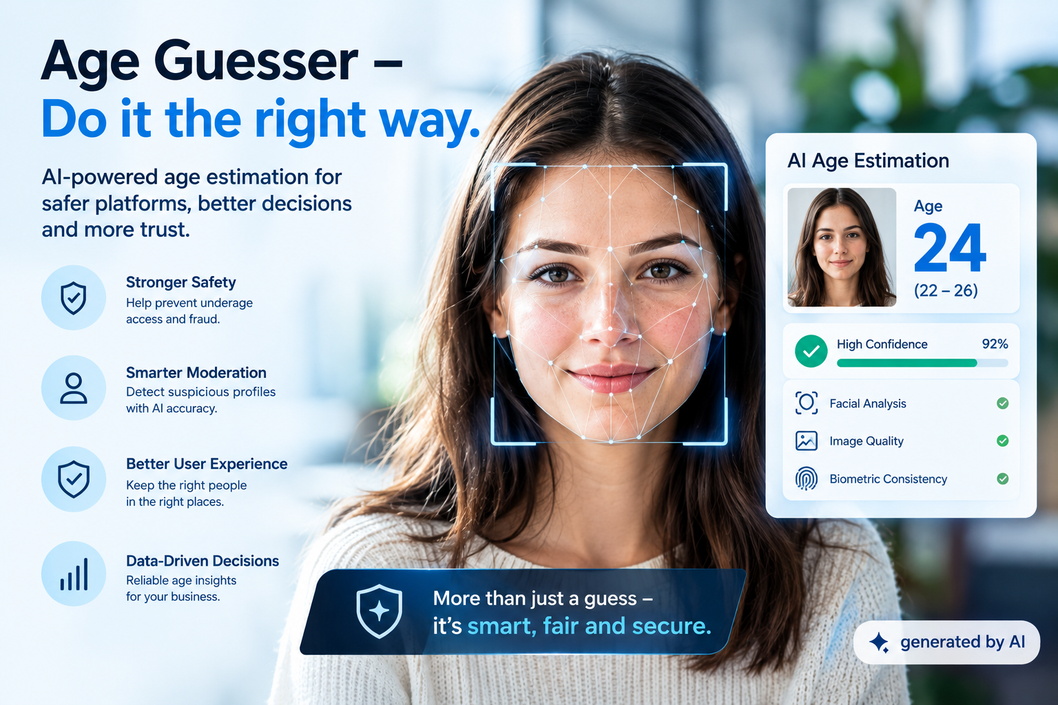 Age Guesser – Do It the Right Way: How AI Age Estimation Can Support Safer Digital Platforms Why “Age Guesser” Technology Matters The question “How old do I look?” has existed for generations. In the digital world, however, age estimation has developed into much more than a social conversation or an entertaining guessing game.