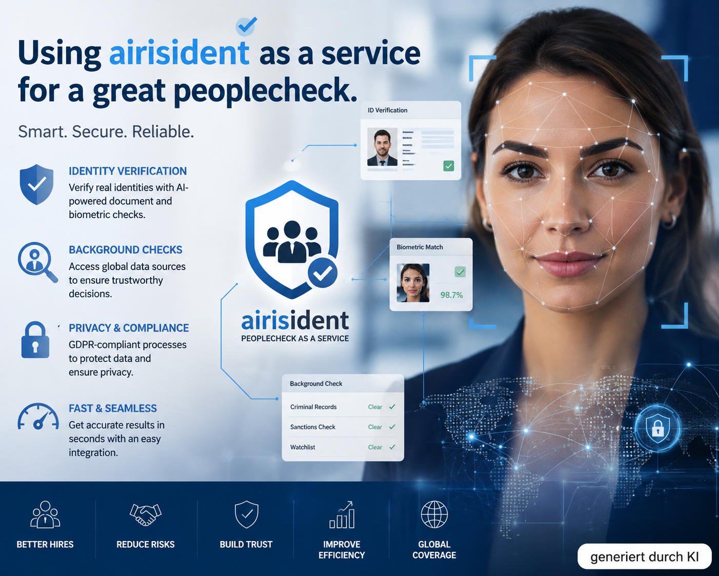 Discover how airisident as a service can support AI-powered people checks, identity verification, digital onboarding, fraud prevention, KYC workflows, and online trust.