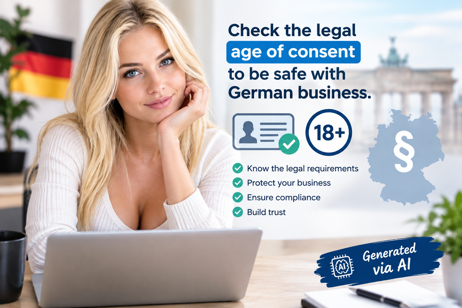 Check the Legal Age of Consent to be Safe with German Business: Why Age Verification Matters 2026 and onwards. Understand Germany's age of consent, adult-content regulations, and age verification requirements. Learn how businesses can improve compliance and protect minors with reliable age-checking solutions.